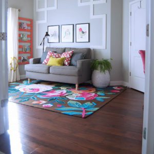 Bright, Floral, and Colorful Rug! thumbnail