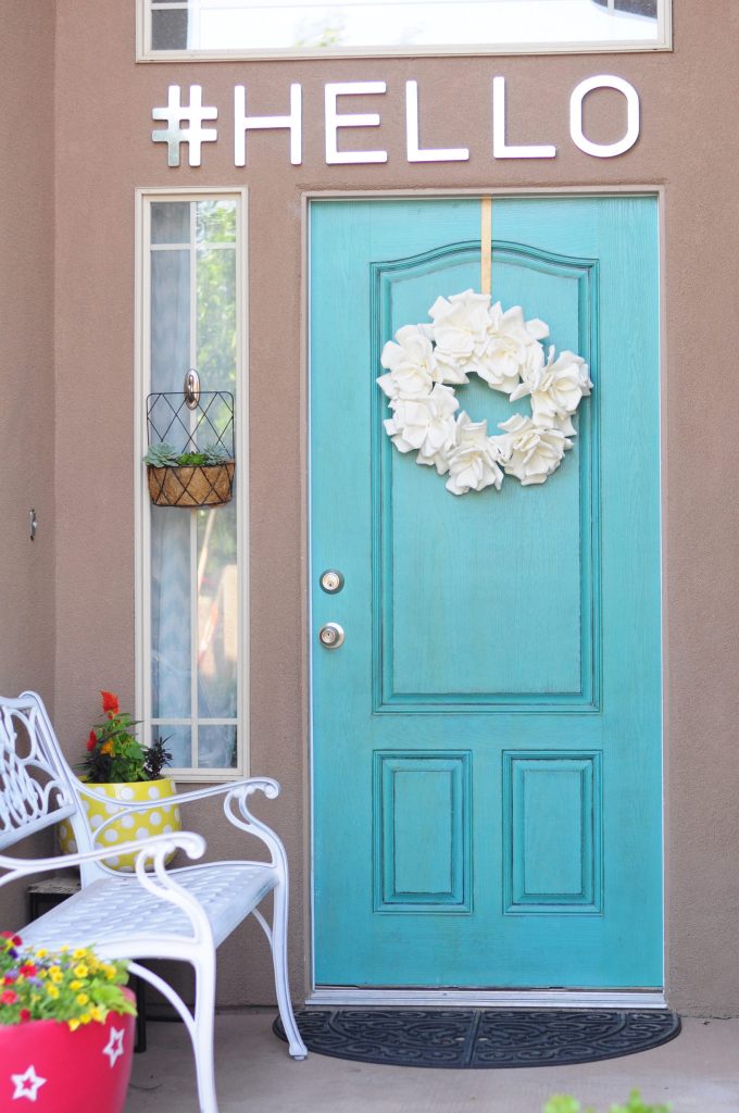 Inviting Colorful front door