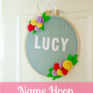 Baby Name Hoop Art thumbnail