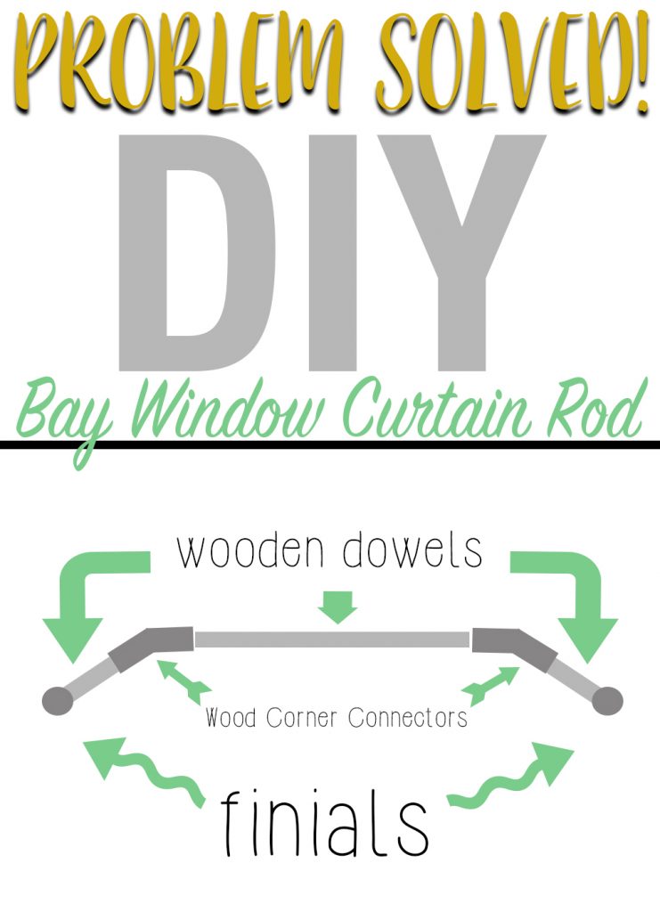 diy bay window curtain rod instructions