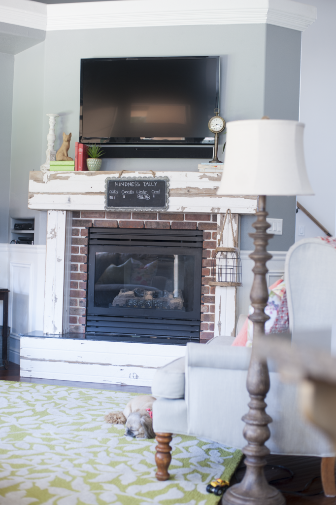 All Things Thrifty Fireplace Living Room Mantle