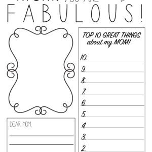 Mother’s Day Printable Worksheet thumbnail