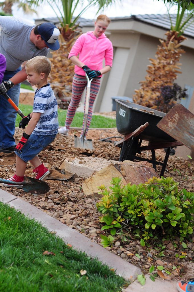 kids working hard as a family for web