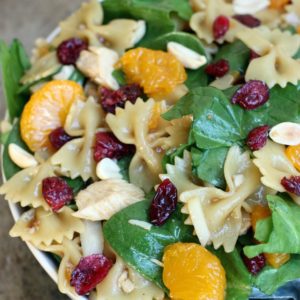 Teriyaki Chicken and Spinach Pasta Salad thumbnail