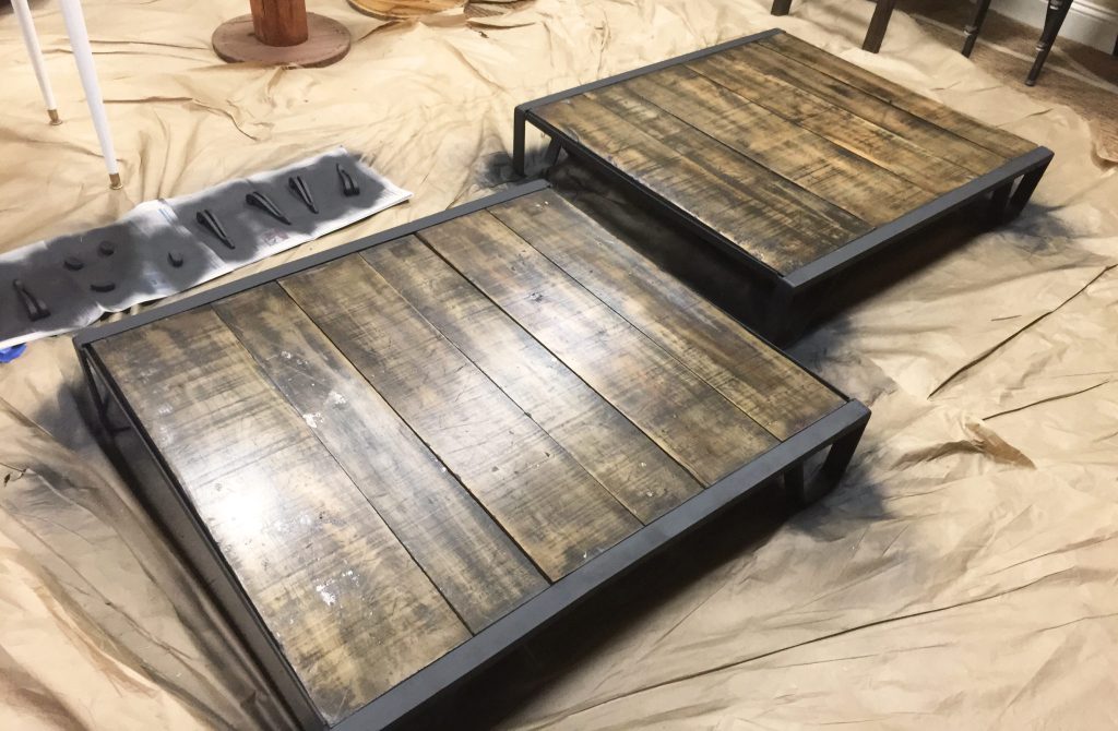 coffee table restoration hardware look alike