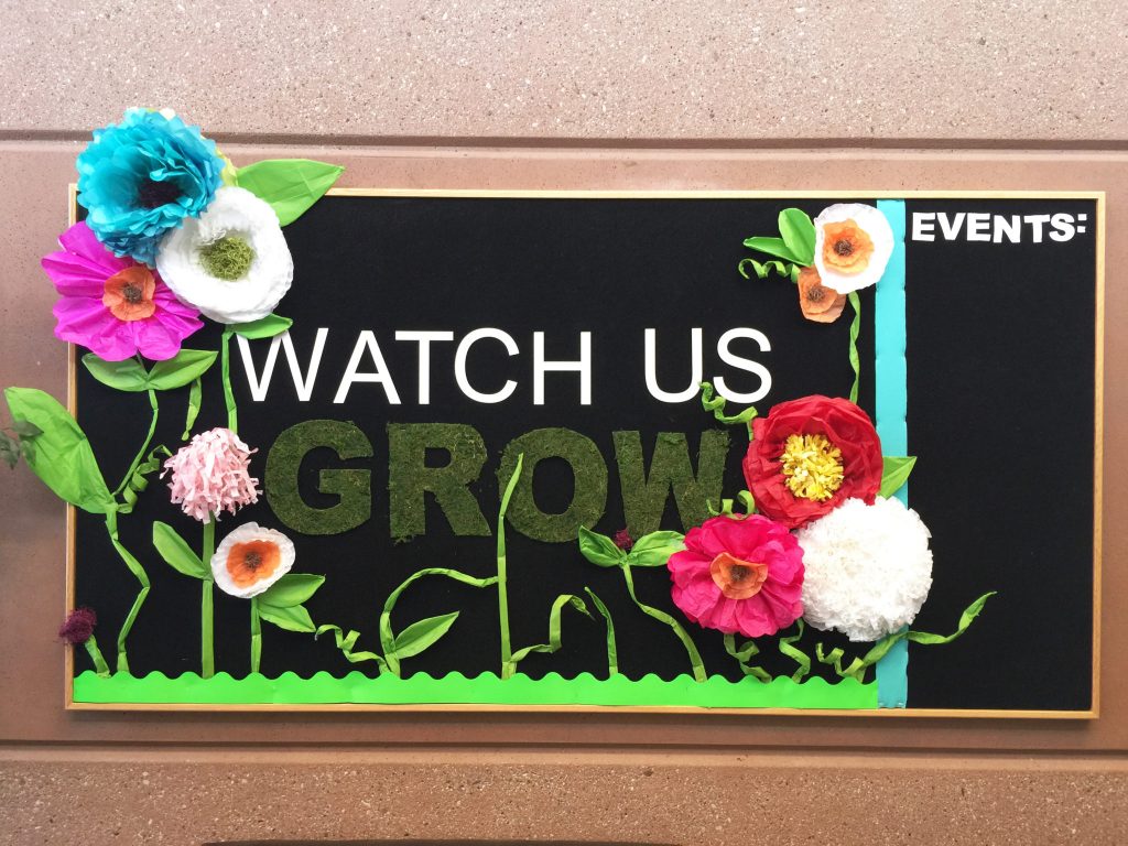 growing bulletin board