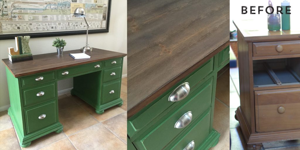 ATT Faux Stain Green Desk Combined