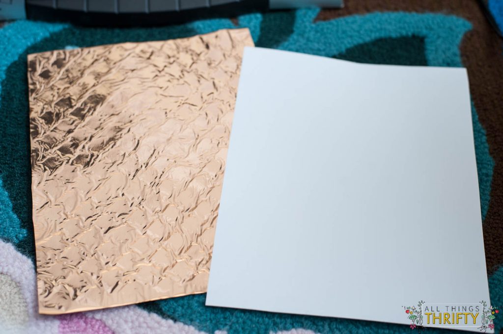 gold foil tutorial with a regular laminator