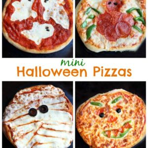 Mini Halloween Pizzas thumbnail