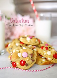 Valentine Chocolate Chip Cookies