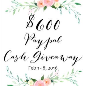 $600 Cash Paypal Giveaway thumbnail