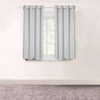 grey basketweave curtain
