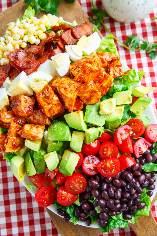 BBQ Chicken COBB Salad with Cilantro Lime Ranch Dressing 800 1808