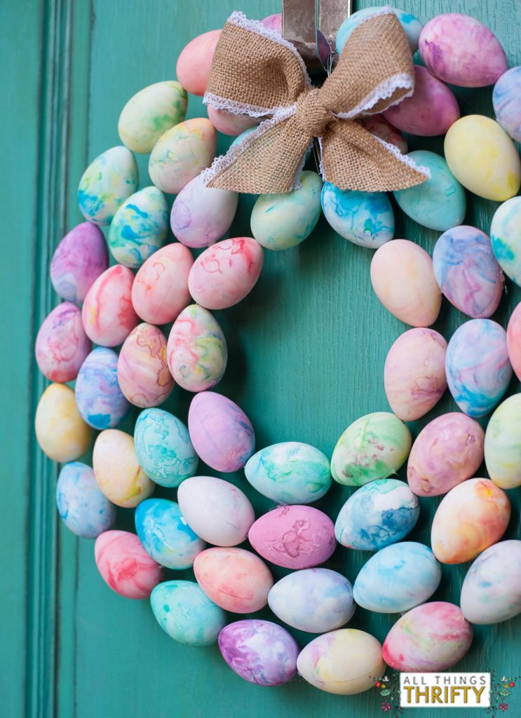 DIY Easter Egg Wreath Instructions