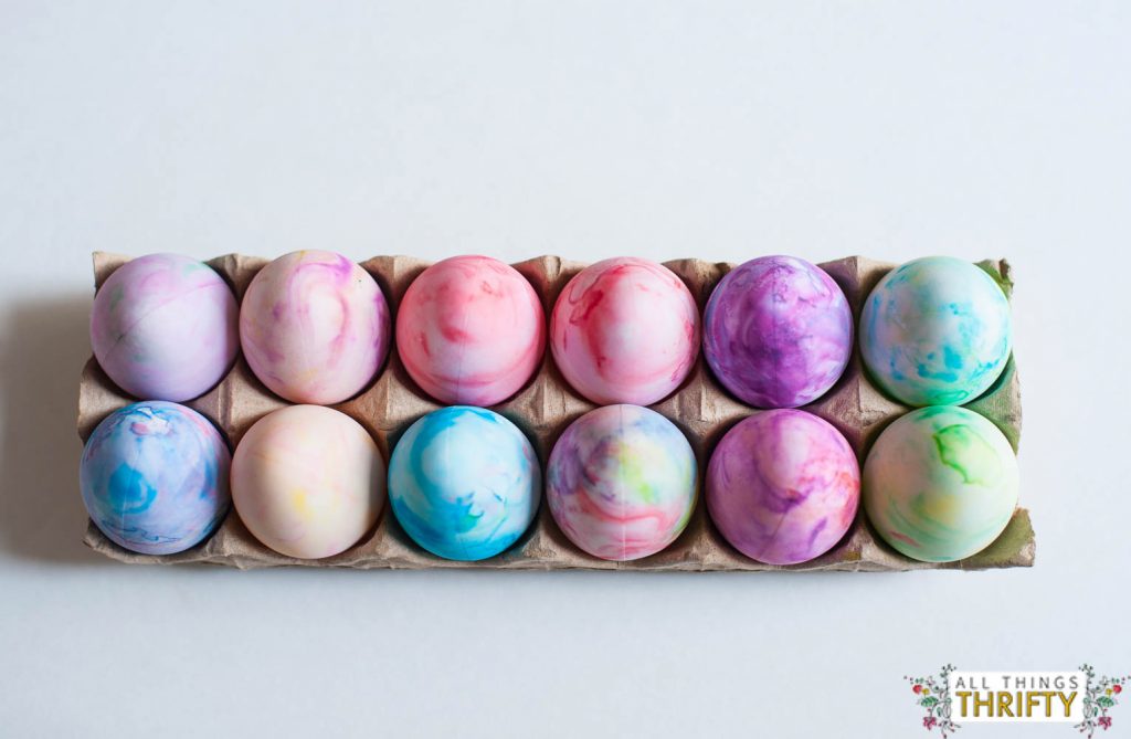 How to marble dye eggs
