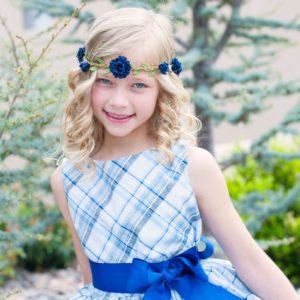Blue Plaid Easter Dress and Peach Flowing Swing Dress thumbnail