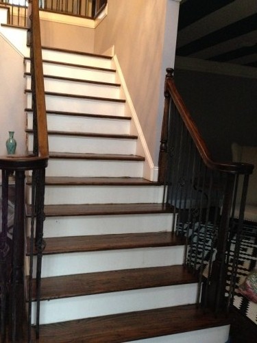 before stairs