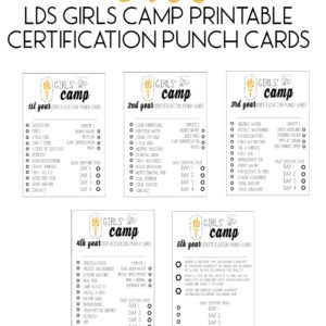 New Girls’ Camp Certification Punch Cards FREE thumbnail
