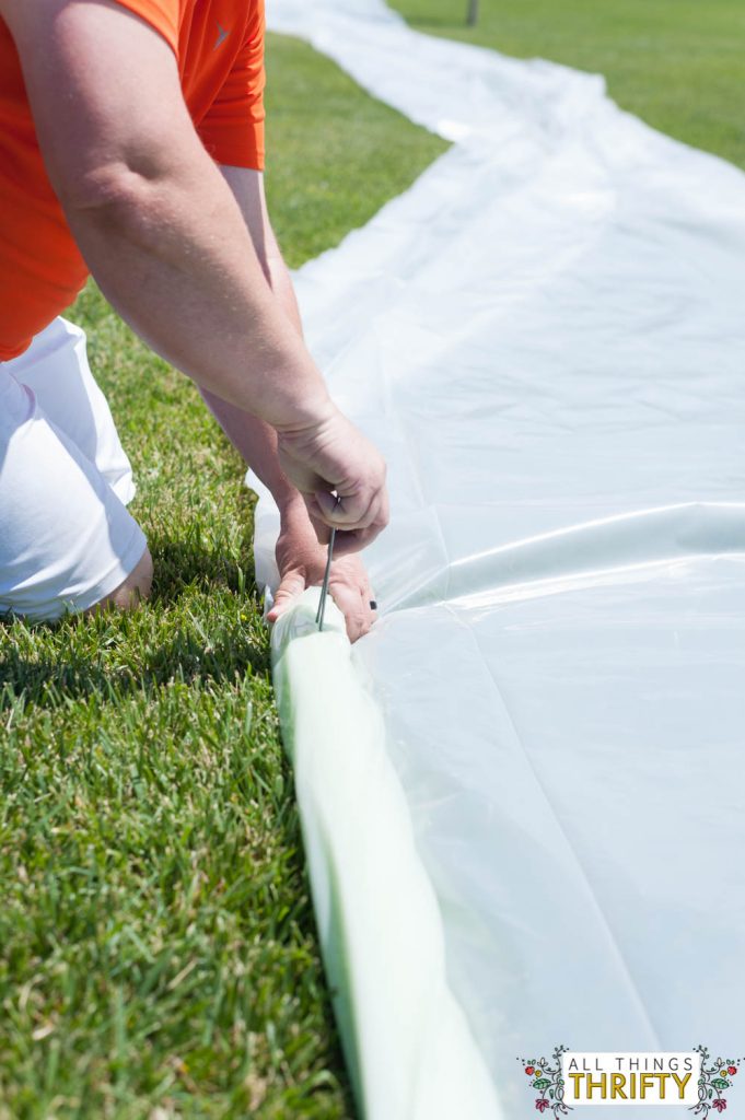 DIY Extra Large Slip N Slide Instructions-10