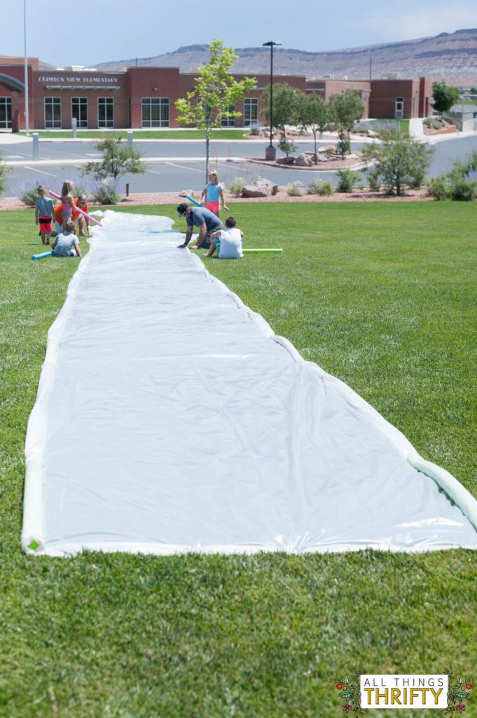 DIY Extra Large Slip N Slide Instructions-13