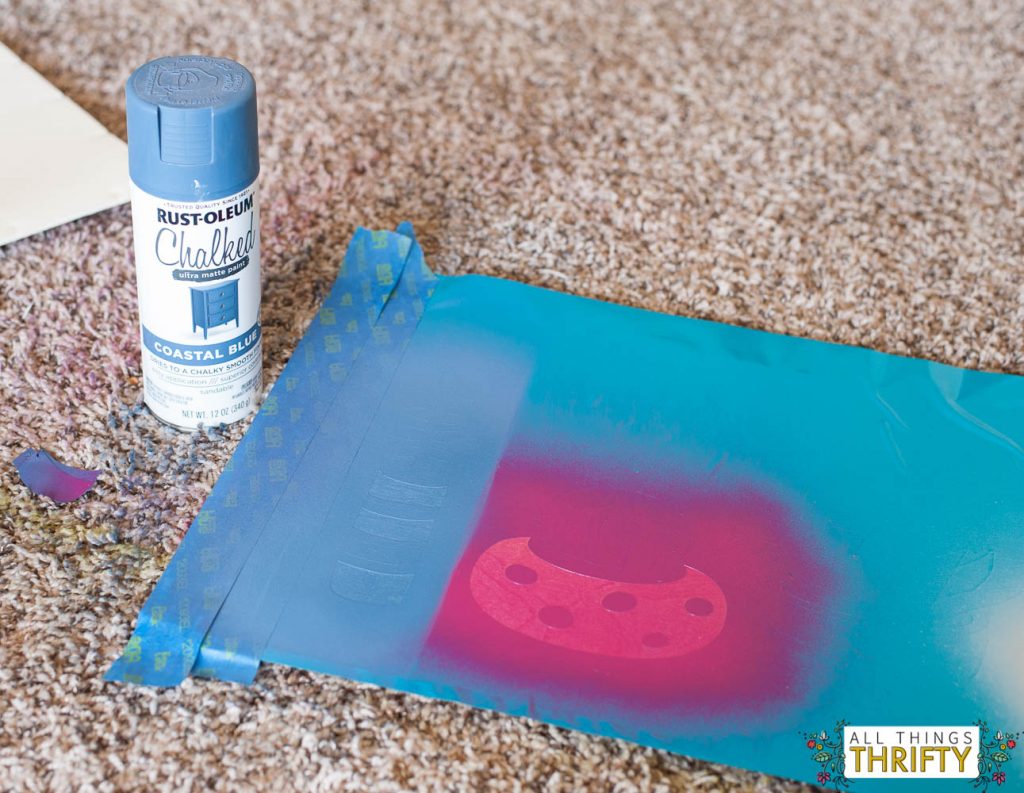 Spray paint batik art instructions