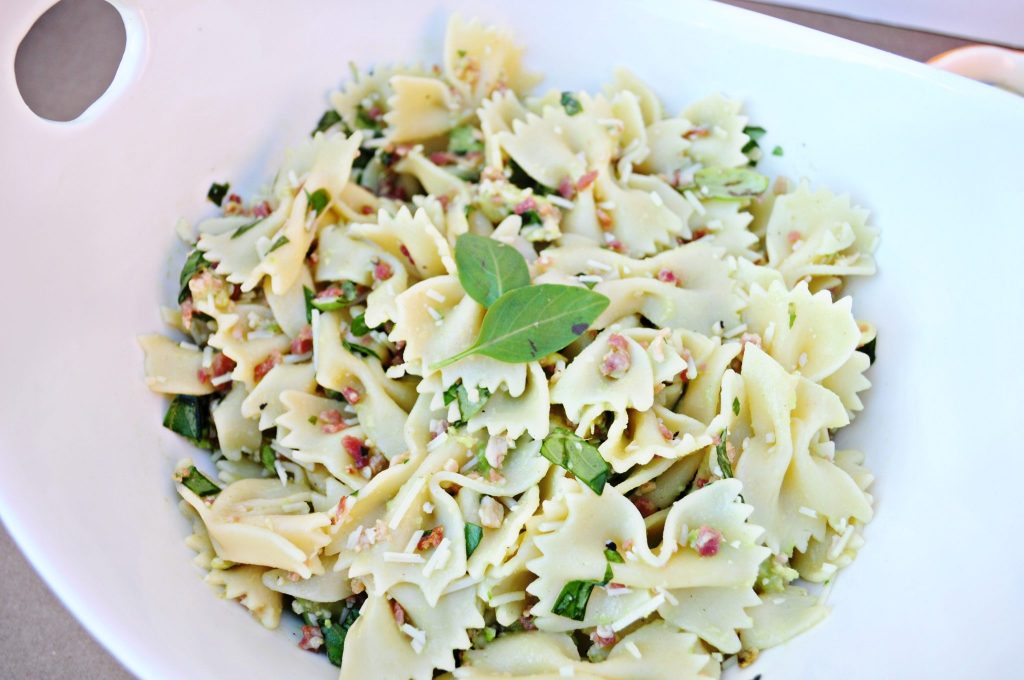 basil pasta salad closeup5