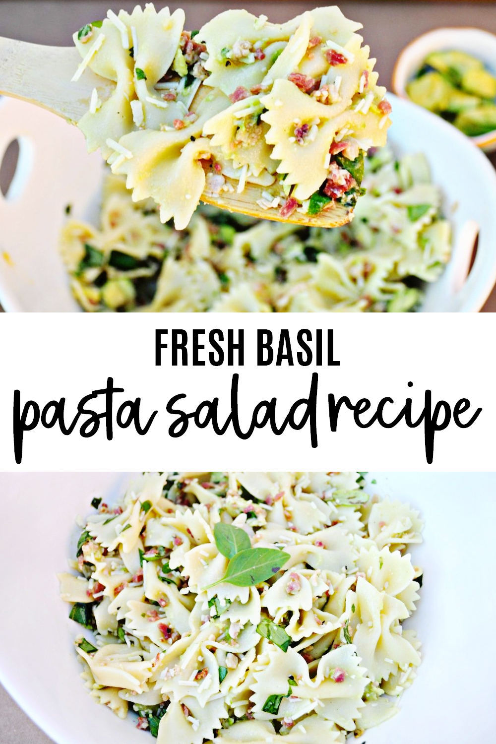 The Perfect Summer Salad Fresh Basil Pasta All Things Thrifty