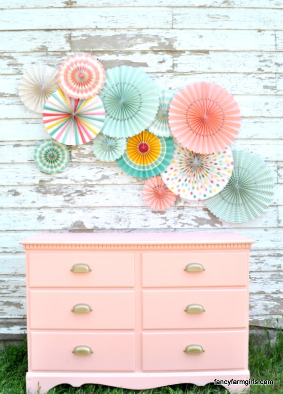 Coral Dresser Makeover