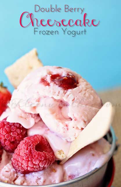 Packed with a medley of berries & great cheesecake flavor, Double Berry Cheesecake Frozen Yogurt is a delicious & easy summer treat to enjoy with the family. 