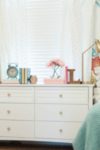 Girls Tween Room Ideas Gold, Turquoise and Pink