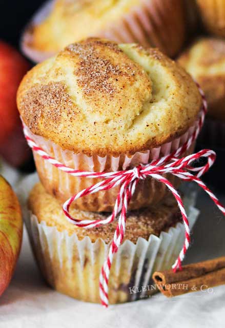 Banana Apple Muffins are a quick & easy muffin recipe using bananas, loaded with apples & topped with cinnamon & sugar.