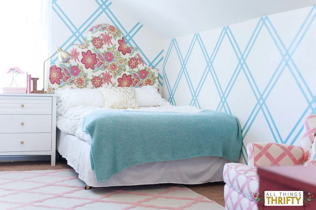 Girl Tween Decor Room Ideas Gold, Pink, Turquoise Bedroom