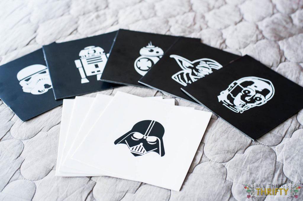 star wars diy notebooks made with vinyl