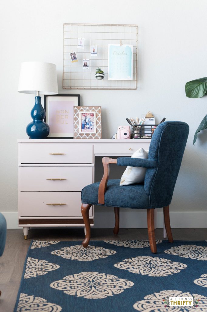 Jos Living Room Navy Pink Gold Grey And White All Things