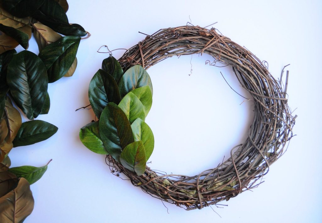 DIY Magnolia Wreath