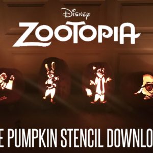 Zootopia Pumpkin Stencils Free Disney Pumpkin Patterns thumbnail