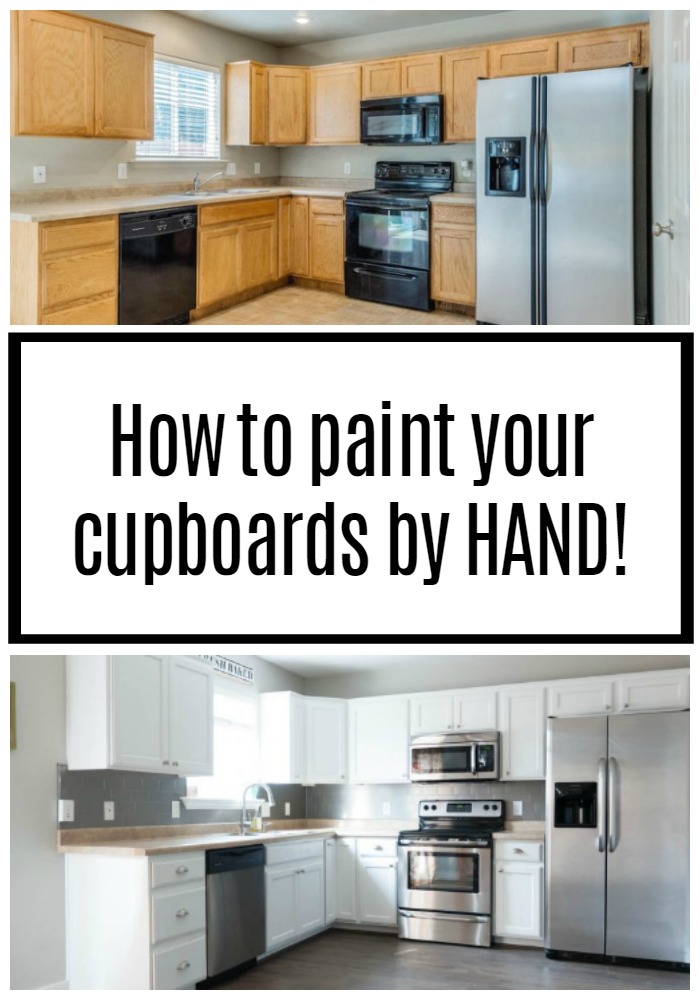 How to Paint your cupboards white by hand