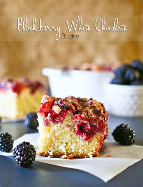 Blackberry White Chocolate Buckle