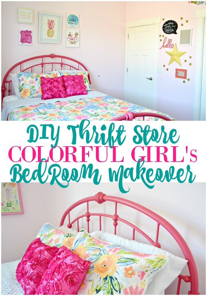 Colorful-Thrift-Store-Bedroom-Makeover