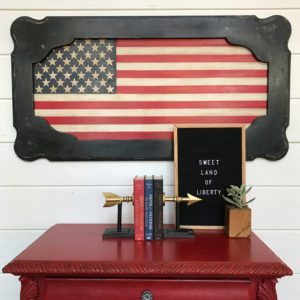 Coffee Table-Turned-Patriotic Wall Art thumbnail