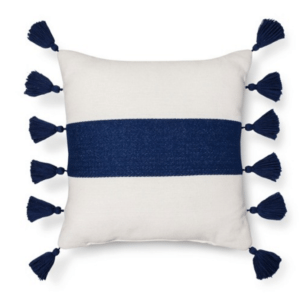 Navy Blue, Pink and Teal Living Room Pillow Details thumbnail