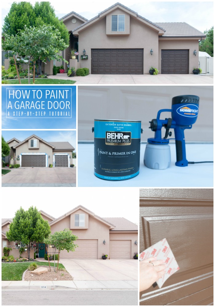 How to paint a garage door step by step