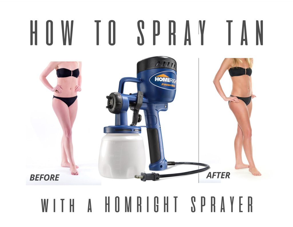 diy spray tan with a paint sprayer