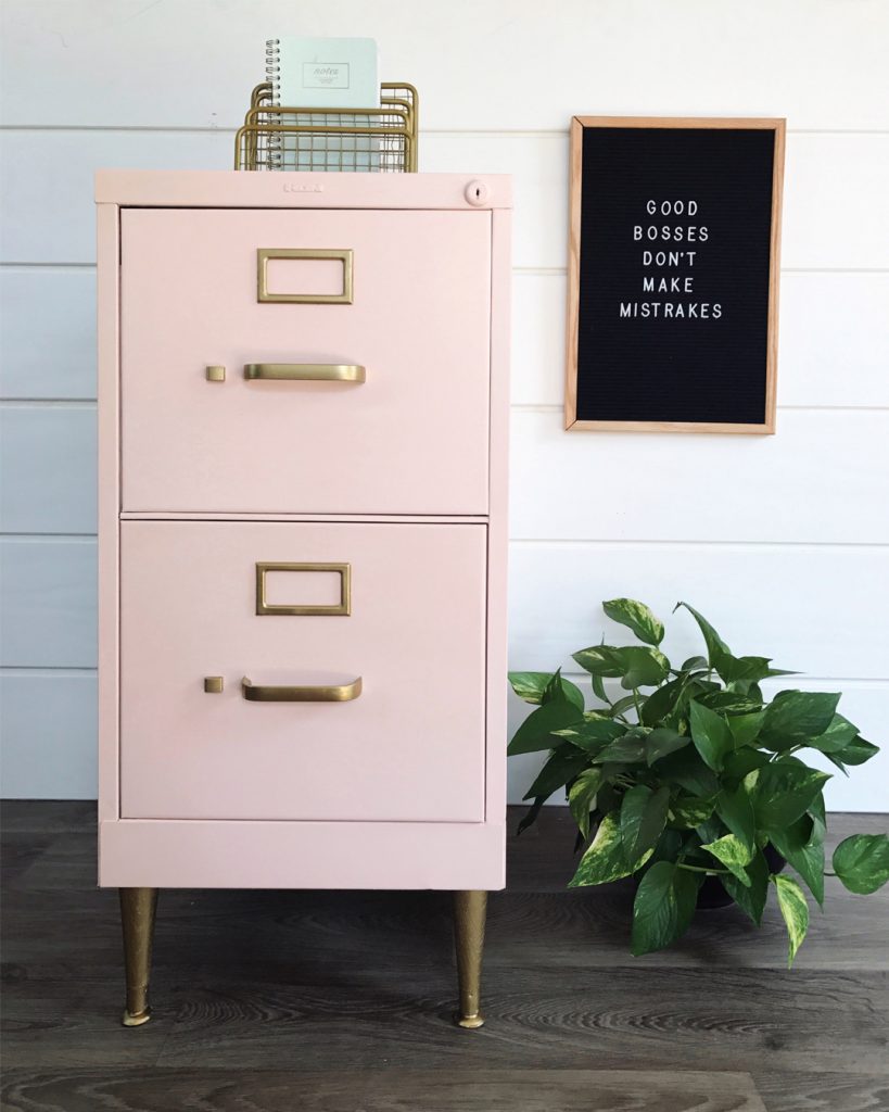 Chalk Painted Filing Makeover All Things Thrifty