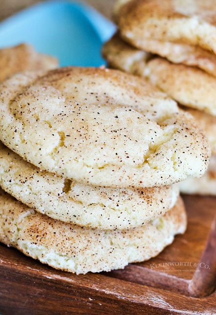 White Chocolate Snickerdoodle Cookies