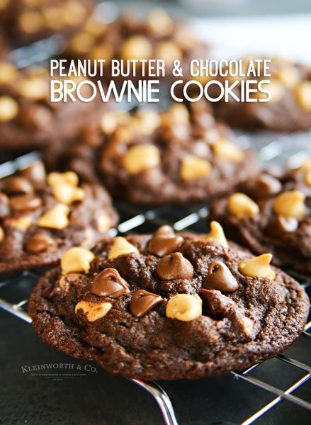 Peanut Butter Chocolate Brownie Cookies