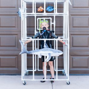 Homemade Halloween Costumes for Boys: A Shark Cage on Wheels thumbnail