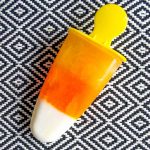 These Candy Corn Popsicles are perfect sweet treat made from greek yogurt and fruit juices A great alternative with a fun twist!