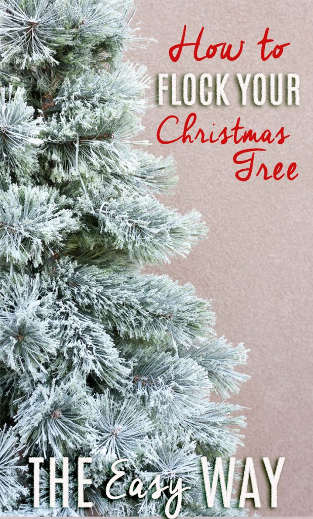Easy Flocked Christmas Tree Instructions