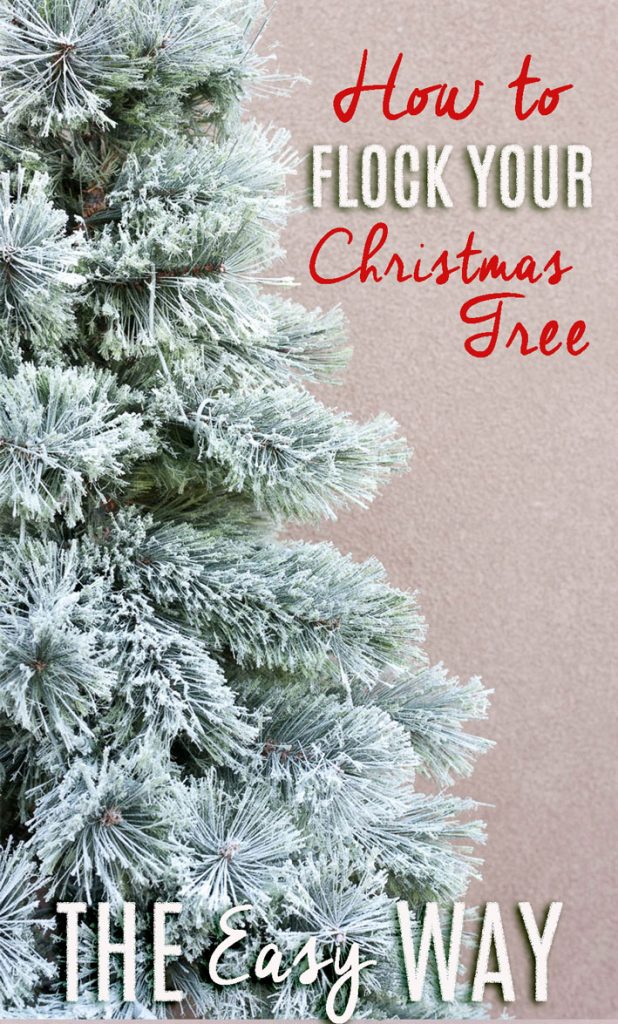 How to Flock a Christmas Tree with Spray Paint DIY Snowy Christmas Tree  Permanent Flocking Spray 